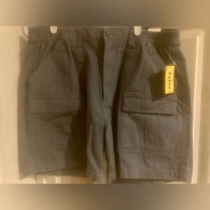 Mens Talos Blue Elastic Waist Cargo Shorts Size 38 New With Tags